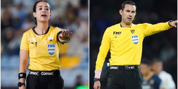 Katia Itzel García y Cesar Arturo Ramos, árbitros mexicanos que estarán en el Mundial 2026
