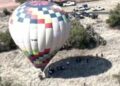 Globo aerostático aterriza de emergencia en Teotihuacán