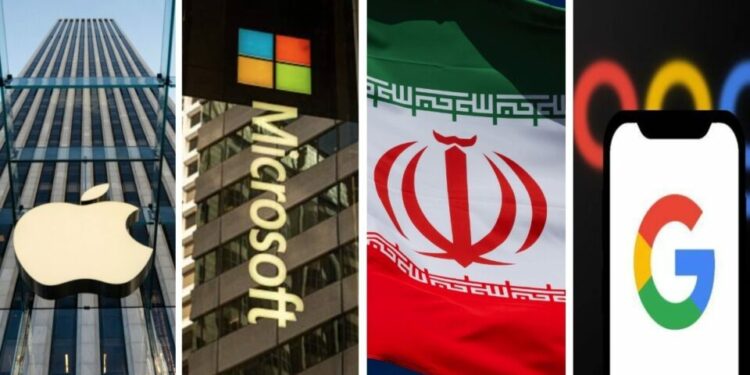 Irán amenaza a empresas de EE. UU., entre ellas Microsoft, Google y Apple