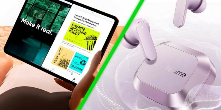 Audífonos de diseñador, tablet que puedes usar todo el día y un reloj con 20 días de batería. Lo nuevo de realme en México