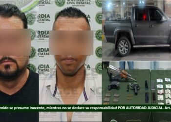 Detienen a dos hombres ligados a robo de vehículos en el Altiplano potosino