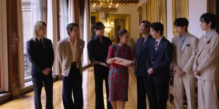 BTS muestra su visita a Palacio Nacional con Sheinbaum; “tenemos que cantar Airplane Pt 2”