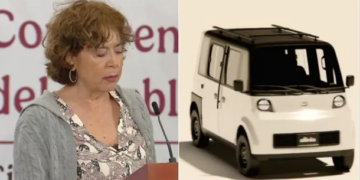 Sheinbaum muestra prototipo de Olinia, el auto eléctrico mexicano diseñado por ingenieros nacionales
