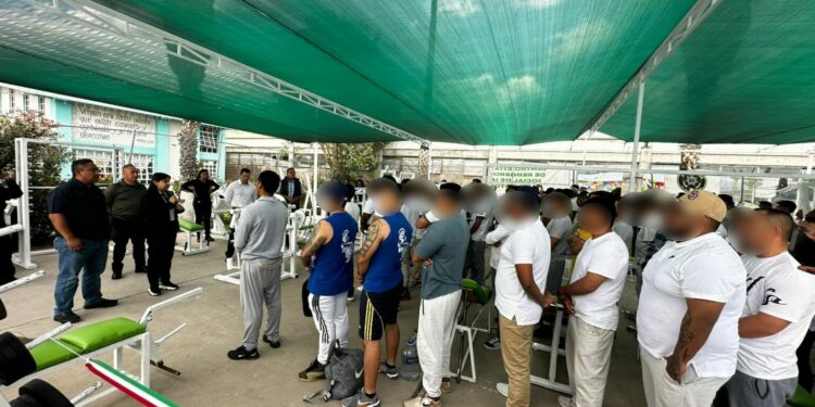 Rehabilitan gimnasio en el penal de La Pila; impulsan reinserción social en SLP
