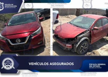 PDI asegura dos vehículos con reporte de robo en zona metropolitana de SLP