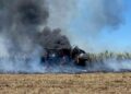 Incendio de cosechadora deja pérdidas en cañaverales de Ciudad Valles