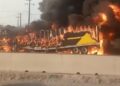 Incendio de tráiler provoca afectaciones en la carretera 57, en el tramo México-Querétaro