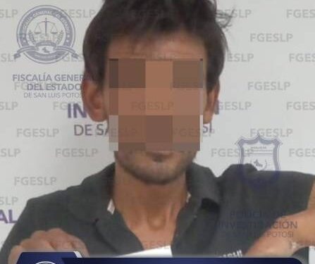 Capturan a presunto responsable de homicidio en la Zona Metropolitana de SLP