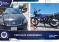 Fiscalía asegura automóvil con documentación falsa y motocicleta abandonada en SLP