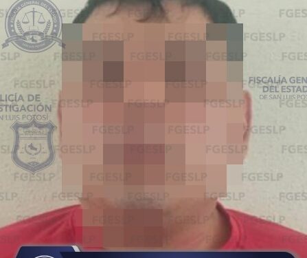 Detienen a hombre acusado de violencia familiar en SLP