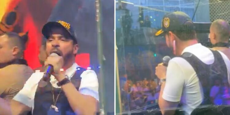 Con escudo y chaleco antibalas, así se presentó Abelardo de la Espriella se presentó en Medellín tras denunciar amenazas en su contra