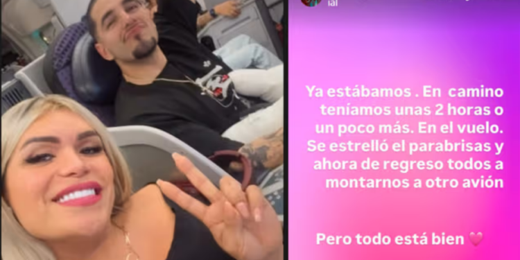 Avión donde viajaba Wendy Guevara y más influencers aterriza de emergencia en CDMX: “Se rompió el parabrisas”