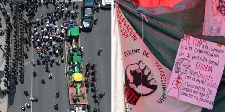 Organizaciones y gremios se suman a la CNTE; amagan con paro nacional