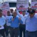 VIDEO | Piperos de San Luis Potosí se suman a protesta nacional para defender distribución de agua