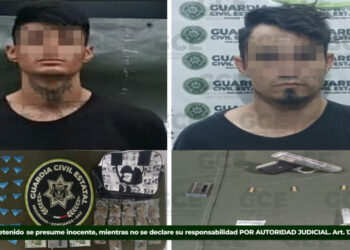 Detienen a dos hombres y aseguran droga y arma en operativos realizados en San Luis Potosí