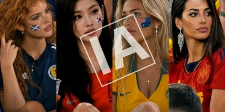Falsas aficionadas del Mundial 2026: cómo la IA sexualiza a mujeres en redes