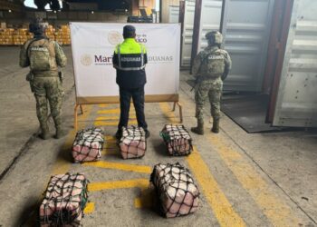 Decomisan 137 kilos de cocaína en puerto de Lázaro Cárdenas; detienen a cinco personas