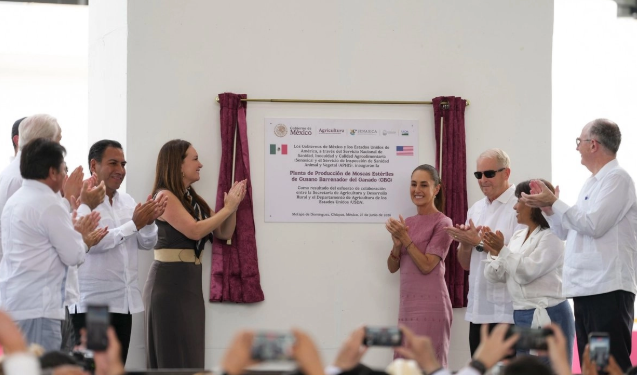 EU y México inauguran planta para combatir el gusano barrenador; destacan cooperación bilateral