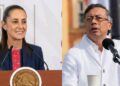 Sheinbaum respalda a Petro y denuncia campaña de ultraderecha para influir en elecciones de Colombia