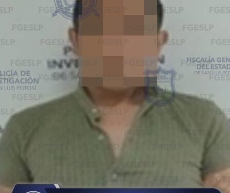 Detienen a hombre acusado de violencia familiar en la capital potosina