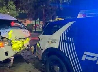 Choque contra poste deriva en segundo accidente frente al Tangamanga II