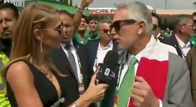 Salinas Pliego aprovecha transmisión de TV Azteca en el Mundial para lanzar críticas al gobierno; lo insultan al llegar al estadio