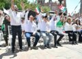 Asistentes a mitin político dejan daños y basura en Plaza de Armas