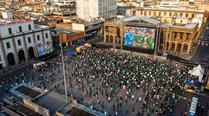 Ayuntamiento garantiza transmisión de 52 partidos del Mundial en el Centro Histórico