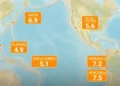Seis fuertes terremotos sacudieron distintos países en menos de 24 horas