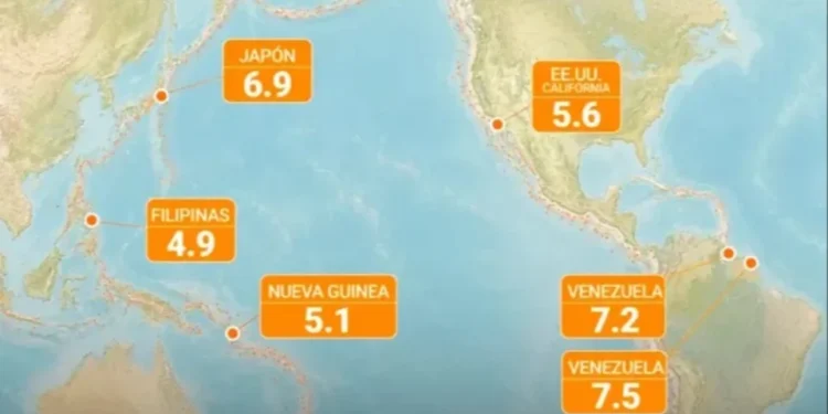 Seis fuertes terremotos sacudieron distintos países en menos de 24 horas