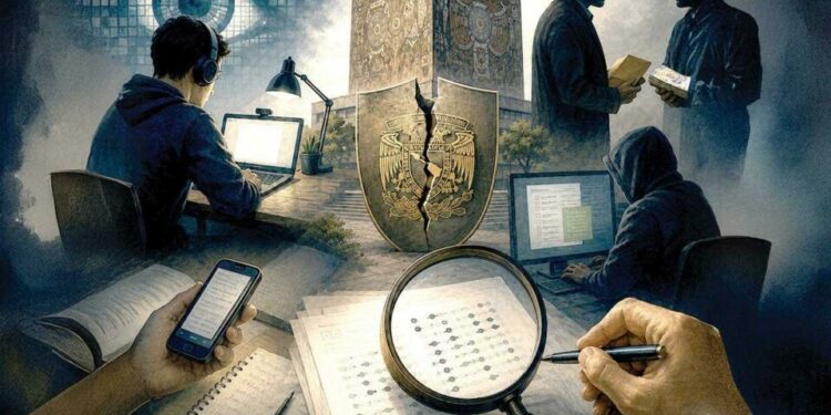 Ven fraude orquestado en examen de la UNAM; piden repetir prueba si se confirma anomalía