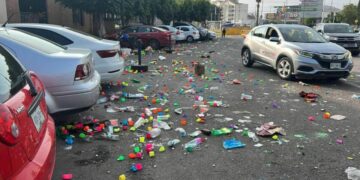 Celebración mundialista deja severa contaminación en Bocanegra