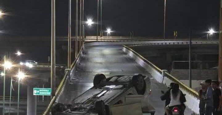 Volcadura en Río Santiago deja un conductor lesionado