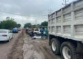 Muere trabajador tras ser atropellado por camión de carga en Tamuín