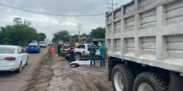 Muere trabajador tras ser atropellado por camión de carga en Tamuín