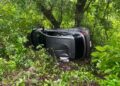 Familia resulta lesionada tras choque y volcadura en la Valles-Tampico