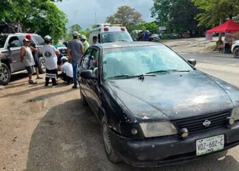 Joven resulta lesionado tras ser atropellado en la carretera Valles-Mante