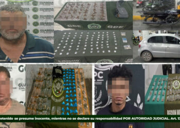 Guardia Civil Estatal detiene a tres personas por presuntos delitos contra la salud en distintos municipios de San Luis Potosí