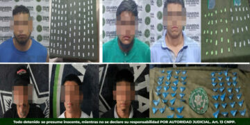 Detienen a seis presuntos distribuidores de droga en operativos coordinados en San Luis Potosí