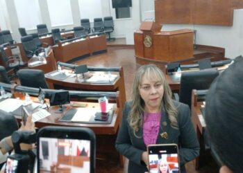 Encaran a presidenta del Congreso por sesionar a puerta cerrada