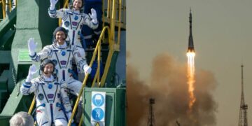 Rusia lanza nave Soyuz MS-29 con tres tripulantes a bordo rumbo a la EEI