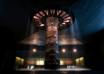 Intensas lluvias causan ingreso de agua en la Sala Mexica del Museo Nacional de Antropología