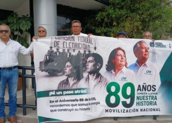 VIDEO | Protestan en CFE por su 89 aniversario