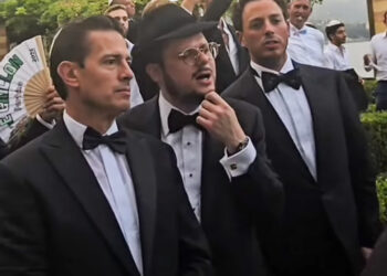 Captan a Peña Nieto en boda con uno de los empresarios israelíes señalados de haberlo sobornado con 25 mdd
