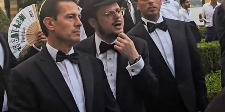 Captan a Peña Nieto en boda con uno de los empresarios israelíes señalados de haberlo sobornado con 25 mdd
