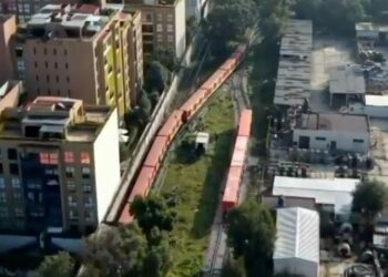 Se descarrila vagón del Metro CDMX en taller de Ticomán