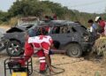 Hombre resulta lesionado tras volcar en el Libramiento Poniente