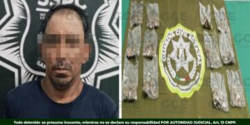 Detienen a hombre con marihuana durante operativo en la Zona Media