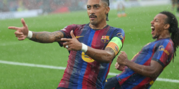 Barcelona golea 5-1 al Feyenoord en Champions; Raphinha lidera el festival