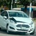 Choque entre dos autos deja daños materiales en Industrial Aviación